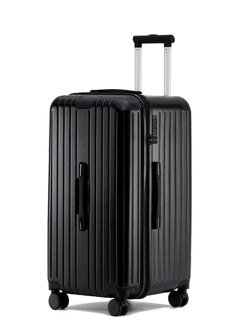 LIGHTGO 7610 black large suitcase ABS mix PC Suitcase Trunk case check in luggage 29inch with TSA travel case