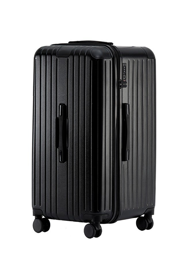LIGHTGO 7610 black large suitcase ABS mix PC Suitcase Trunk case check in luggage 29inch with TSA travel case
