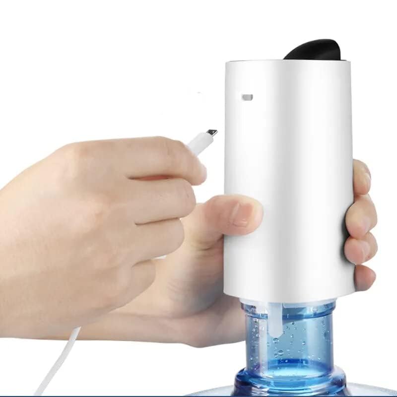 HETZON SALES 5 Gallon Foldable Water Bottle Pump, Portable Wireless Electric Water Bottle Pump, USB Rechargeable Automatic Drinking Water Dispenser, Ideal for Home, Kitchen, Office, Outdoor (White) - Image 2