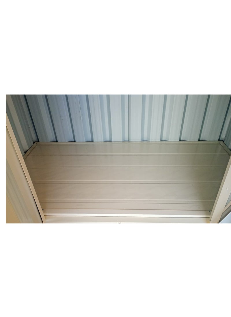 Generic - QuadBliss GARDEN STORAGE SHED with  Base | 205cm L x 105cm W x 200cm H | Secure and Durable | Lockable Design | Rust and Water-Resistant/ Hinge door. - Image 1