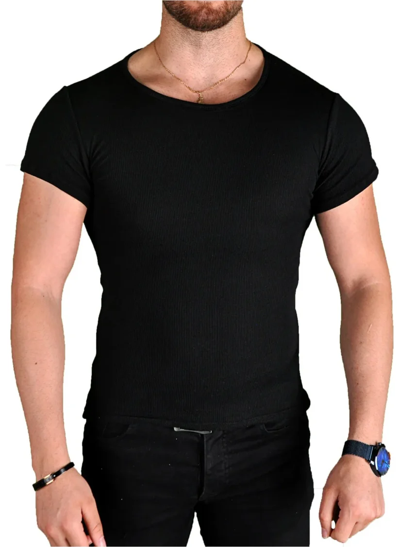 High Level Lycra Men's T-Shirt Black