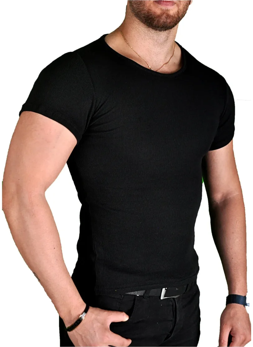 High Level Lycra Men's T-Shirt Black