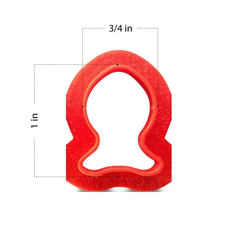 CookieCutter.com Mini Goldfish Cracker Cookie Cutter 1 Inch - 3d Printed Plastic â€“ Made in the USA - CookieCutterCom Brand - Color May Vary Gold fish Cracker Cutter - Image 3