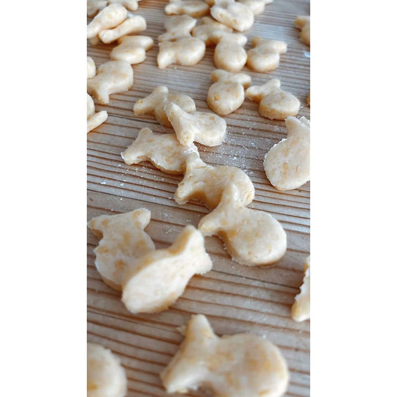 CookieCutter.com Mini Goldfish Cracker Cookie Cutter 1 Inch - 3d Printed Plastic â€“ Made in the USA - CookieCutterCom Brand - Color May Vary Gold fish Cracker Cutter - Image 2