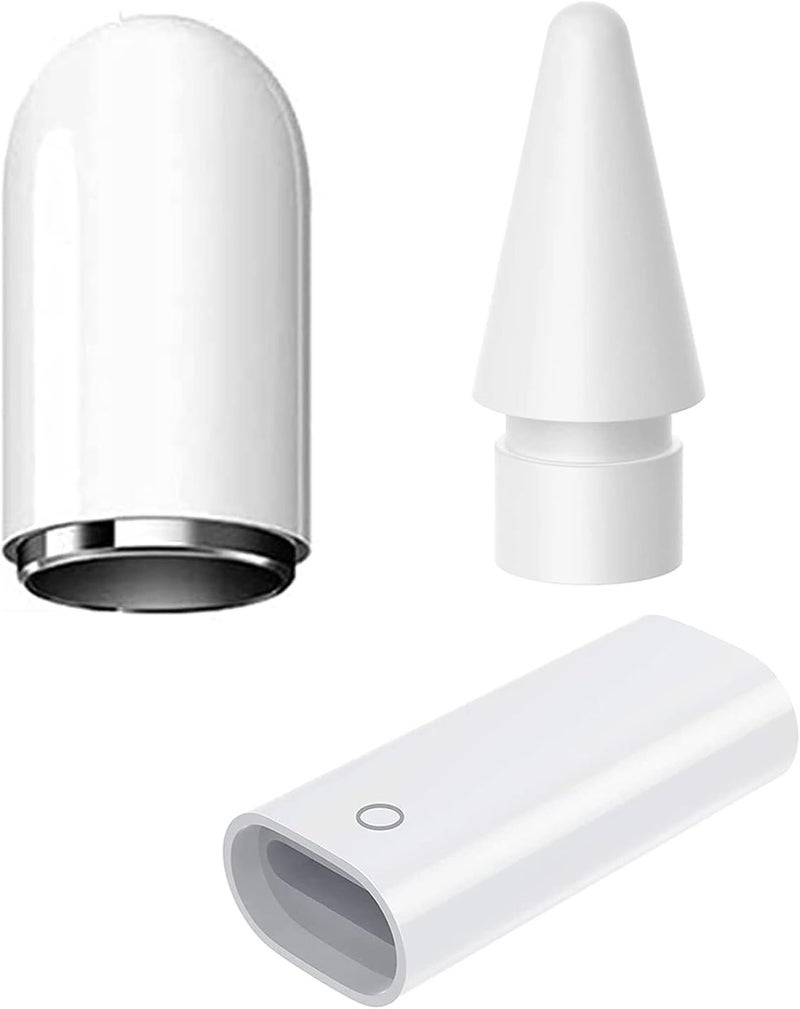 Apple Pencil 1st Gen Charging Adapter and Replacement Tips Set - Image 1