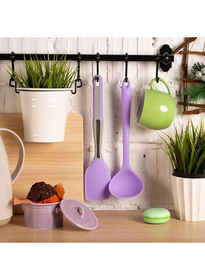 Fissman Soup Ladle Iris Series Silicone 29cm Purple - Image 3