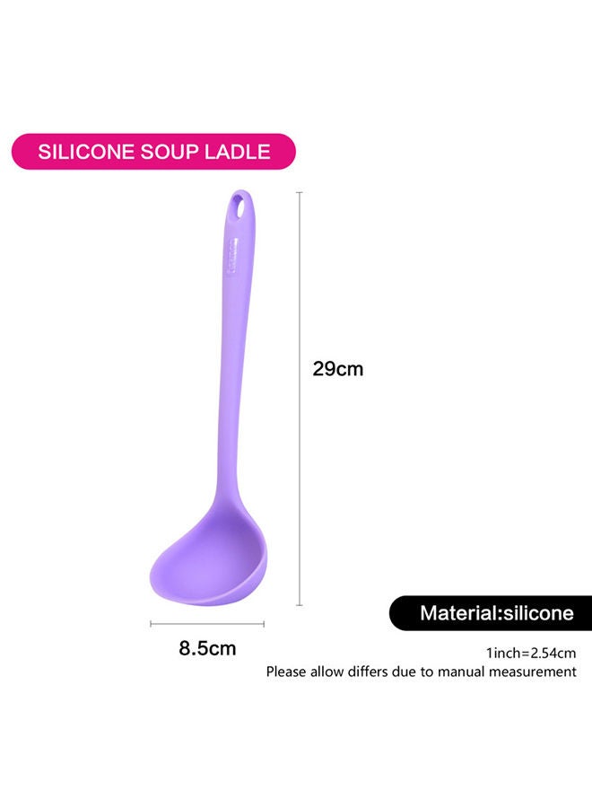 Fissman Soup Ladle Iris Series Silicone 29cm Purple - Image 2