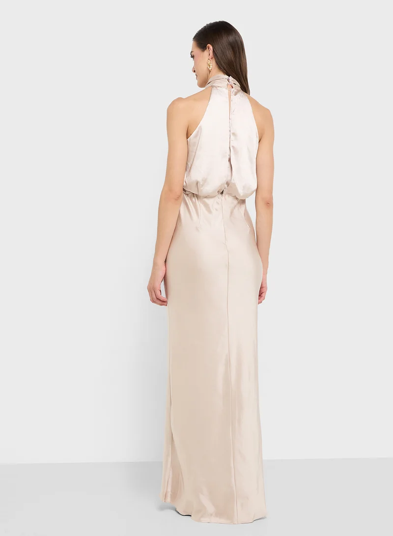 Style Cheat Halter Maxi Dress