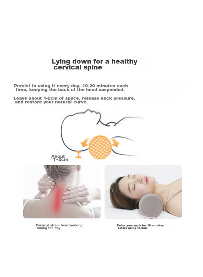 Aeromax Round Pillow, Cervical Pillow, Low Rebound Memory Foam Pillow Core, Round Cylindrical Pillow, Long Candy Neck Pillow - Image 2