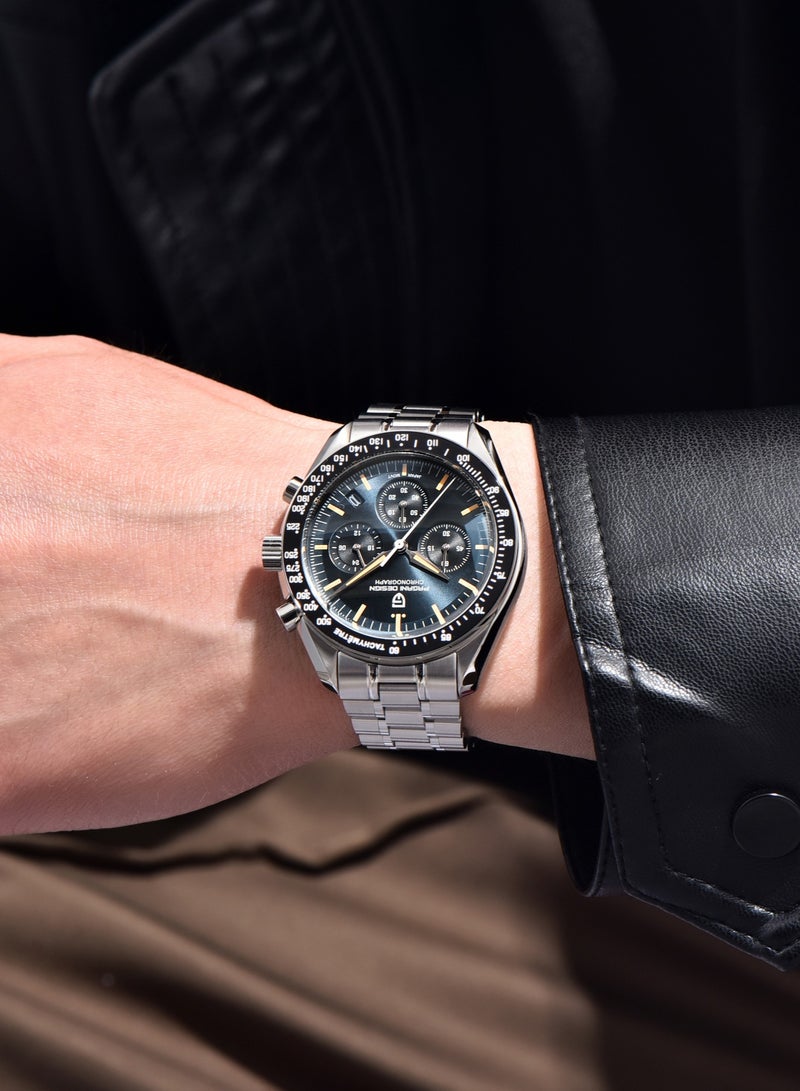 PAGANI DESIGN New Men's Quartz Chronograph Watches, Stainless Steel Waterproof Sports Watch, Sapphire Glass Dial, PD-1701  - Image 1