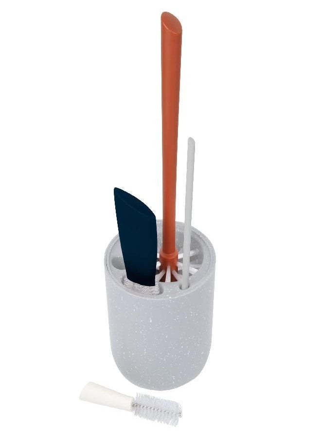 BOON - Boon MOD Baby Bottle Brushes for Cleaning - 4 Count - Sage - Includes Bottle Cleaner Brush, Straw Cleaner Brush, Nipple Brush and Detail Brush for Baby Essentials - Image 1