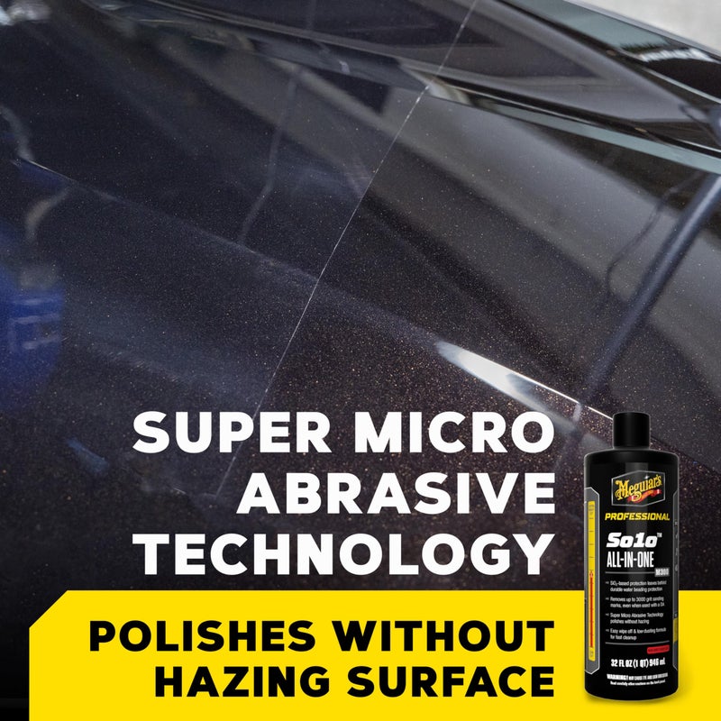 Meguiar's Professional So1o All-in-One M300 - SiO2-Based Formula Removes Paint Defects and Delivers Durable, Water-Beading Protection, Get Compounding, Polishing, and Protecting in One Step - 32oz - Image 2