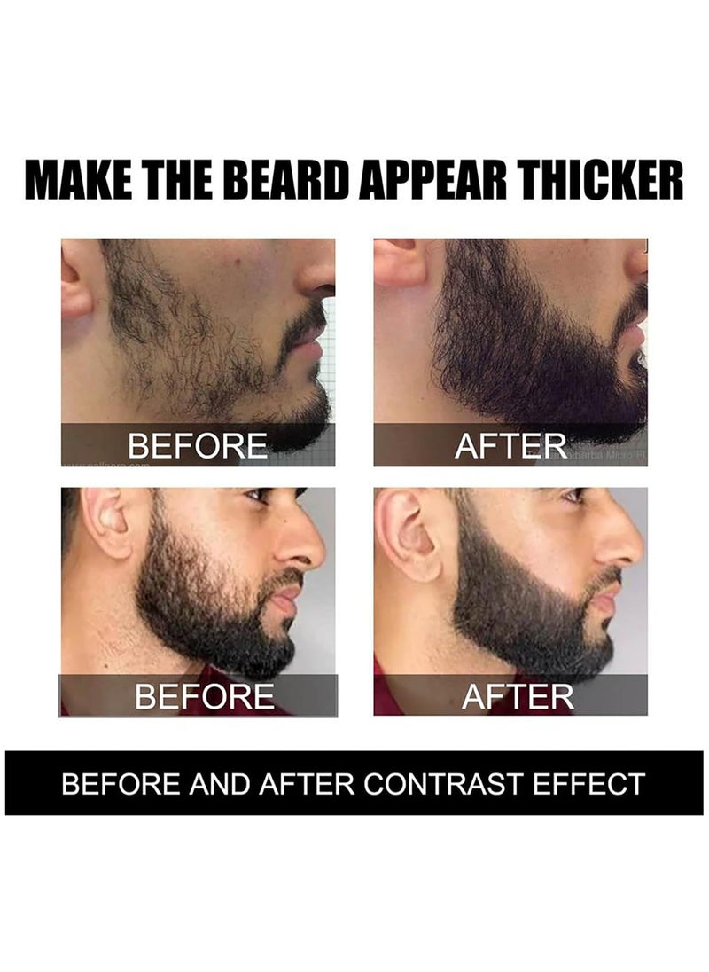 EELHOE - Beard Pencil Filler for Men - Beard Pen - Beard Brush Bristle Waterproof Sweatproof - Natural Longlasting Coverage Mustache Kit - Enhance Facial Hair Styling Thickener Shape Define Colour - Image 1