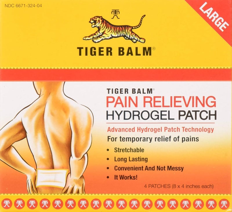 Tiger Balm Tiger Balm Pain Relieving Patch Large 4 Each 4 Count (Pack of 3)