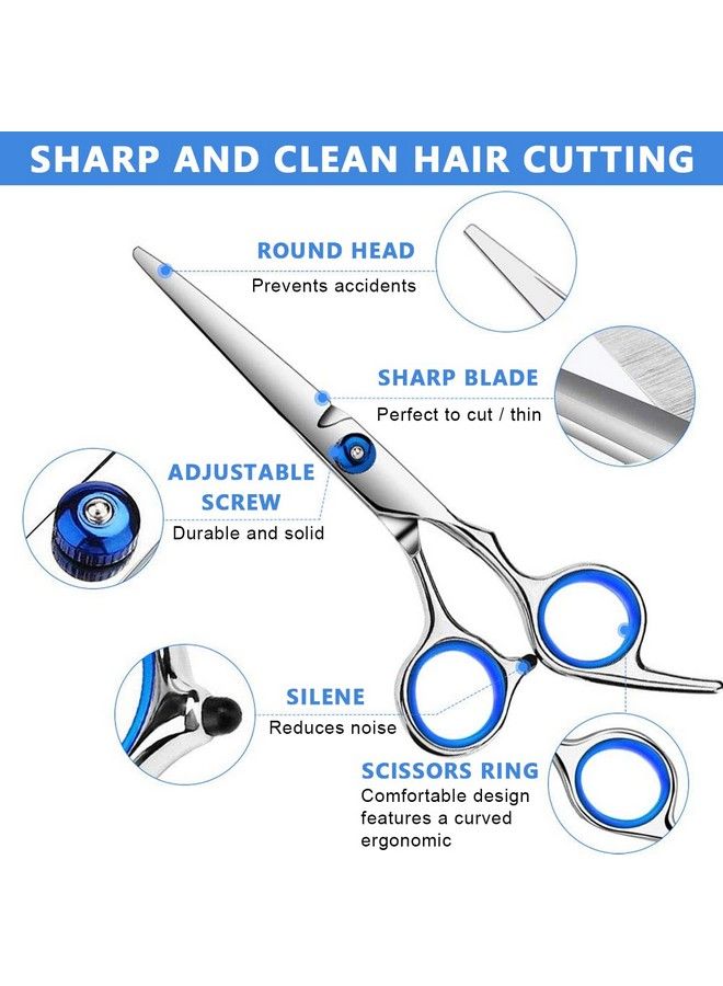 maycreate ® Scissors For Hair Cutting Kit Professional Hair Dressing Scissors Barber Salon With Storage Case Hair Cutting Thinning Scissors Full Set For Men Women Adult Kids  - Image 4
