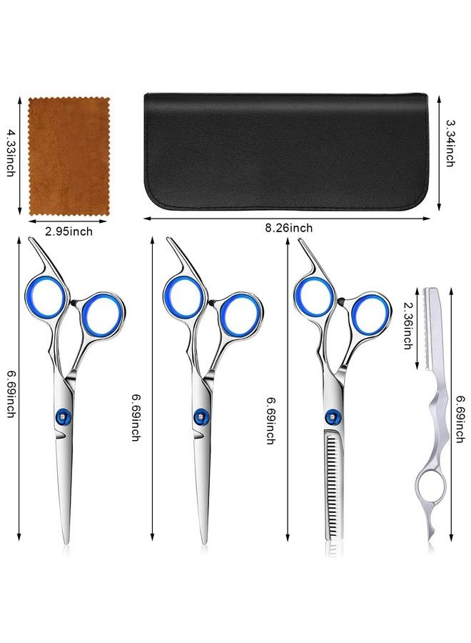 maycreate ® Scissors For Hair Cutting Kit Professional Hair Dressing Scissors Barber Salon With Storage Case Hair Cutting Thinning Scissors Full Set For Men Women Adult Kids  - Image 3