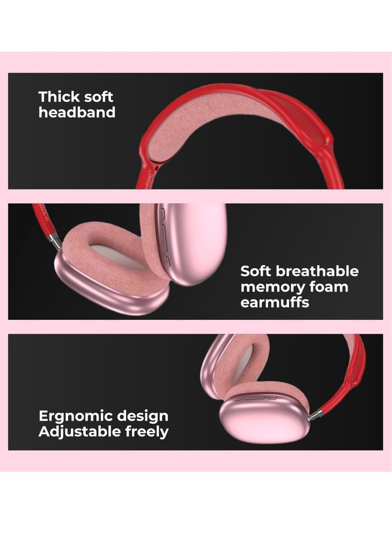 NEW P9 Wireless Bluetooth Headphones – Physical Noise Reduction Headset with Stereo Sound for Gaming, Phone, and PC (White) - Image 2