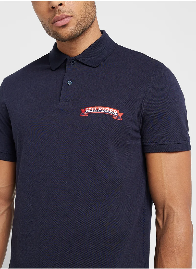 تومي هيلفيغر Logo Regular Fit Polo