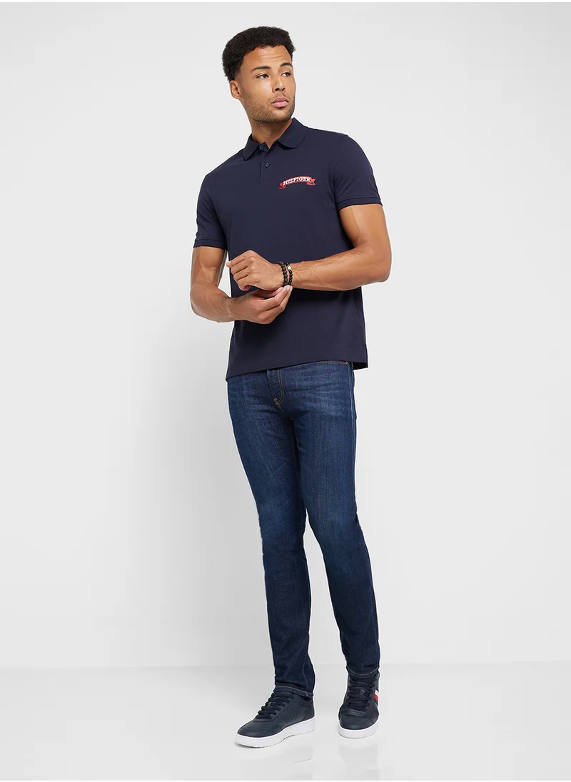 تومي هيلفيغر Logo Regular Fit Polo