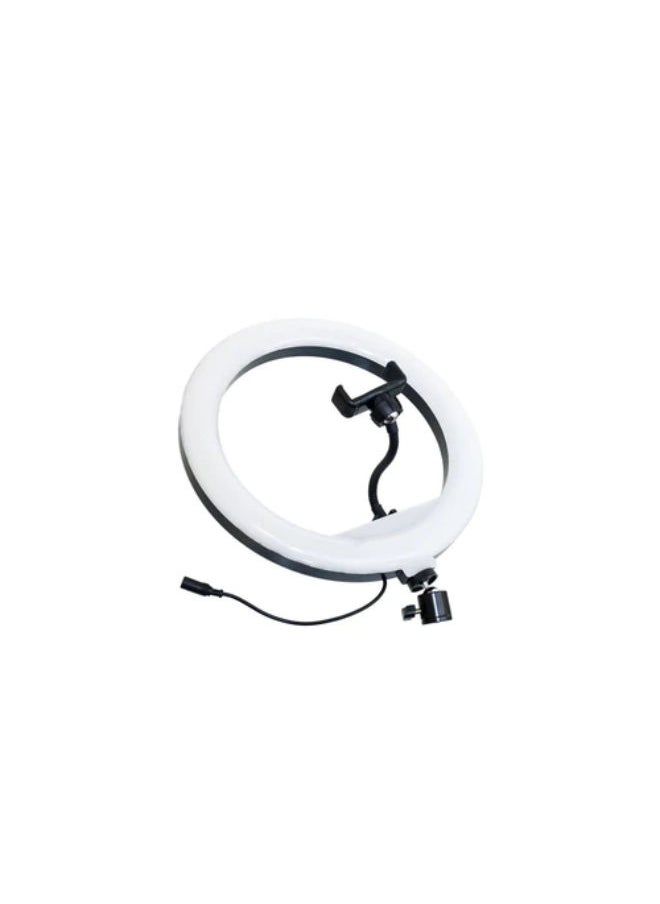 SHOPI - MJ26 RGB LED Ring Light 26cm 10-inch multicolor off white light with Phone Clip wall Phone Video Beauty Fill Light - TikTok Light - Musically Light - Image 1