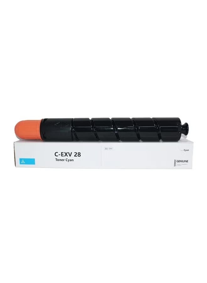 Toner Cartridge C EXV 28 Cyan with Chip Toner Cartridge Is Compatible with Canon IR ADV C5045 Canon IR ADV C5051 Canon IR ADV C5250 Canon IR ADV C5255 (C-EXV-28 Cyan) - Image 1