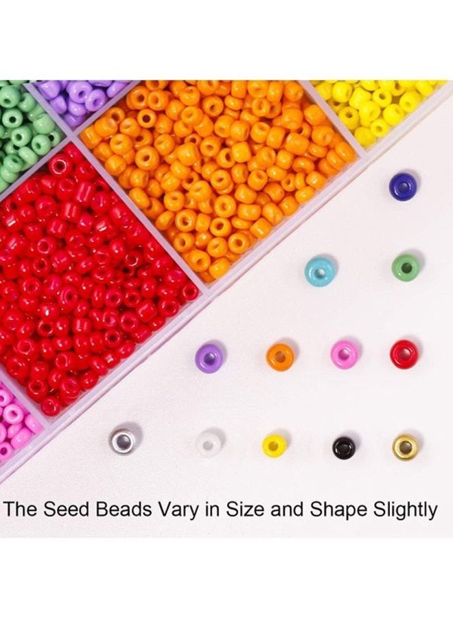 XiuWoo 10000-Piece Opaque Glass Seed Beads Kit - Image 3