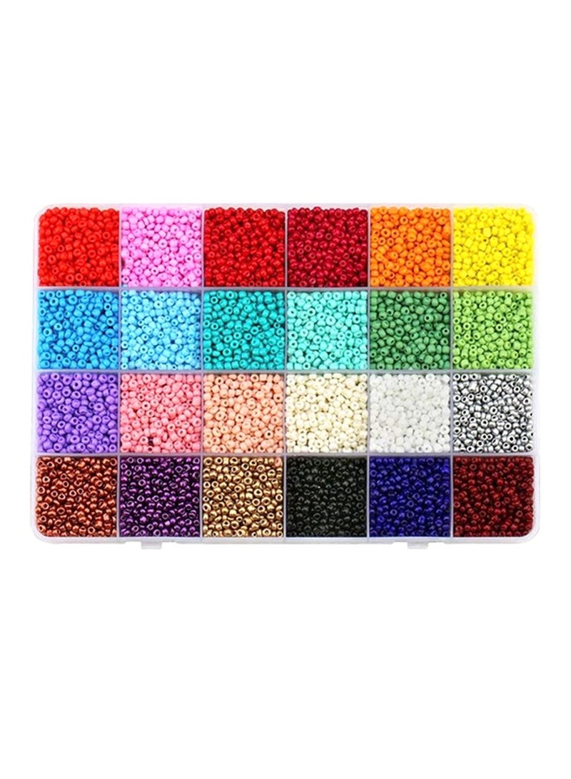 XiuWoo 10000-Piece Opaque Glass Seed Beads Kit - Image 1