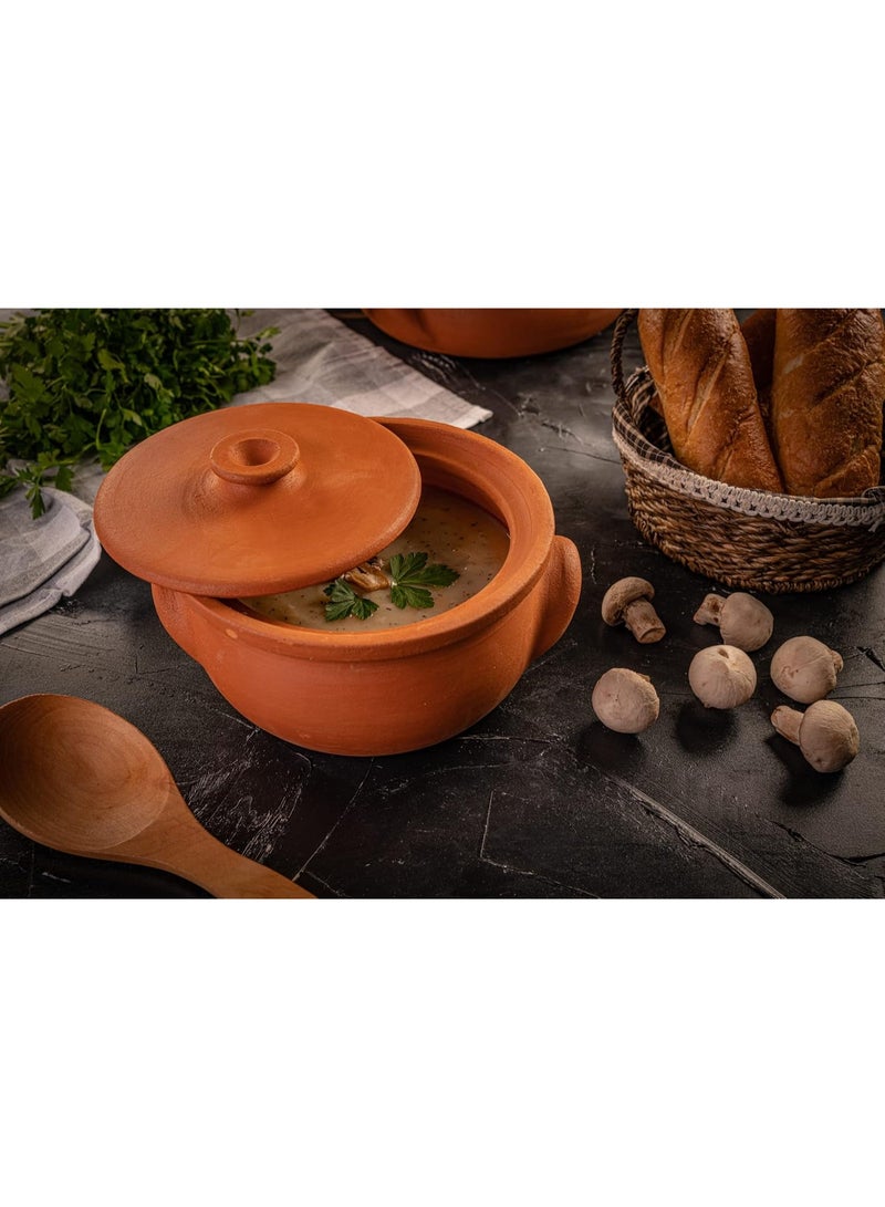 لوكسيول أواني طينية من لوكس يول – مصنوعة يدويًا في تركيا من طين طبيعي غير مغطى – آمنة للفرن والميكروويف وغسالة الصحون – مثالية للأطباق الجانبية، الصلصات، المكسرات والمقبلات – متوفرة بأحجام D18×L10، D21×L12، D25×L14.5، D25×L8.5، D27.5×L9.5 سم – صحية، طبيعية وصديقة للبيئة – مقاومة للتشقق، خالية من BPA والمواد الكيميائية – هدية فاخرة للمناسبات وحفلات الانتقال والزفاف – تضيف لمسة ريفية أنيقة ولذيذة لمطبخك – مثالية لمحبي الطهي التقليدي والعصري في آن واحد – أدوات مطبخ متينة وفعالة من لوكس يول - Image 5