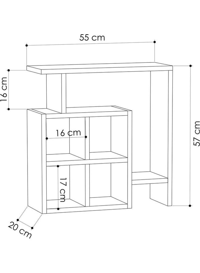 Retro Consists Of 7 Divided Shelves White - Image 3