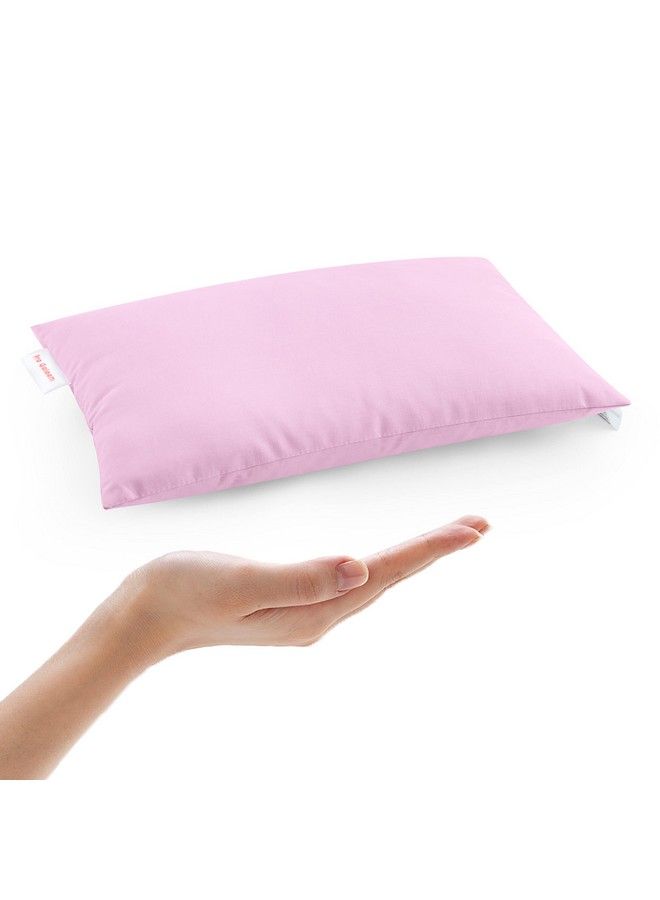 Pro Goleem Small Pillow 11’’X6’’X2.5’’ Small Pillows For Sleeping And Traveling Mini Pillow With Name Tag Tiny Pillow For Kids Baby Pillow Neck Lumbar Knee Nap Pillow Pet Pillow Pink  - Image 2