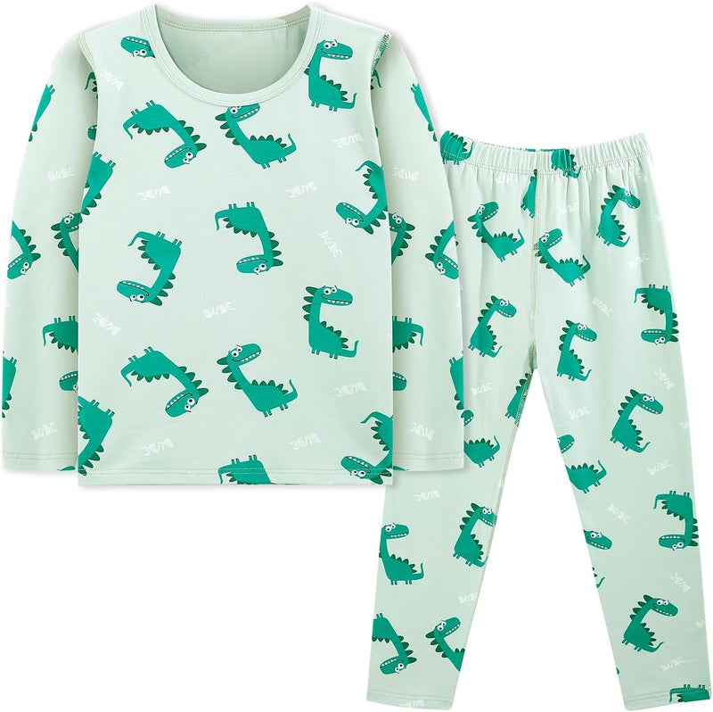 Kids Pyjamas Set Boys Girls Long Sleeve and Trouser Cotton 2-10 Years - Image 1