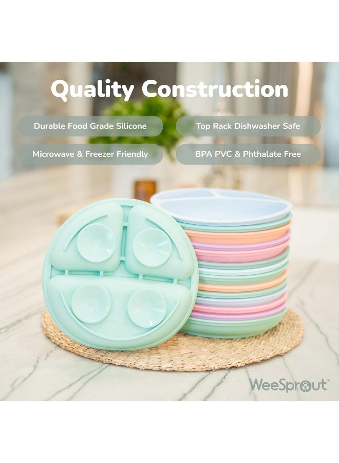 وي سبراوت Suction Plates with Lids for Babies  Toddlers - Image 5