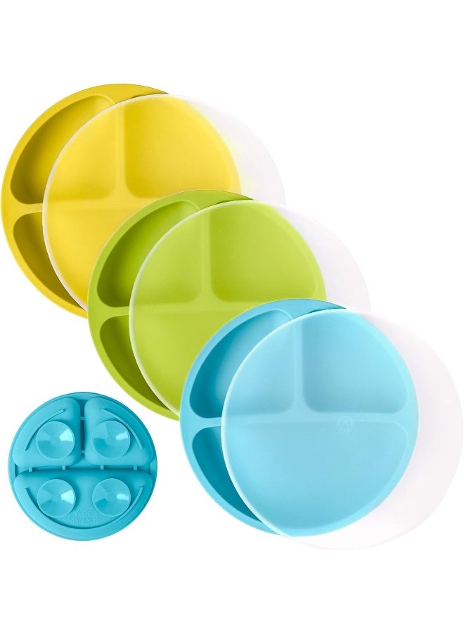 وي سبراوت Suction Plates with Lids for Babies  Toddlers - Image 1
