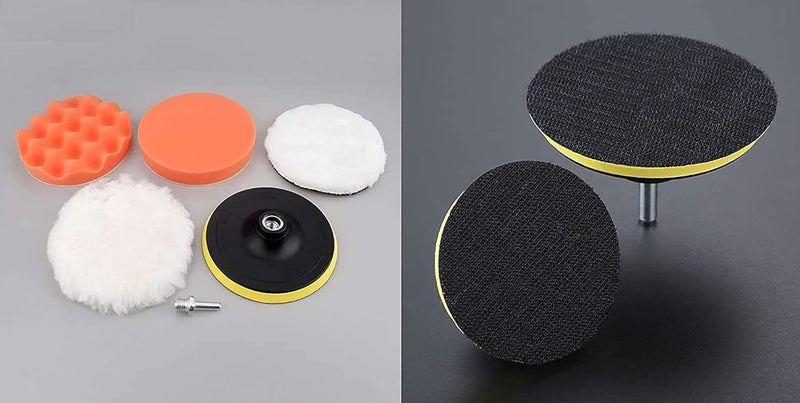 DIY Crafts DIY Crafts CT-DIY-HI-34052 6 Pcs Gross Polishing Buffing Pads Kit Car Polisher Drill Adapter Car Polish Sponge Wheel Kit  - Image 5