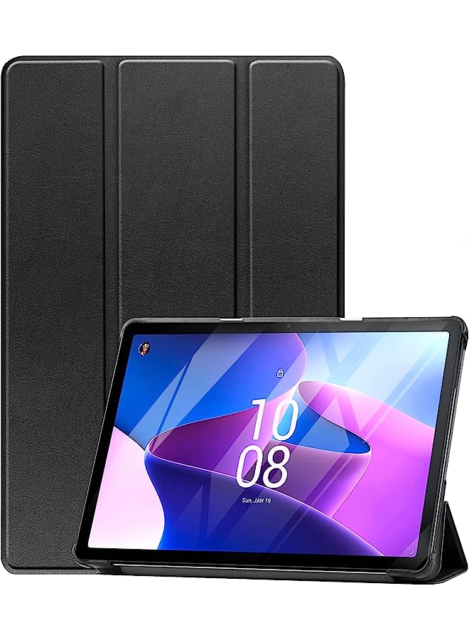 Raxoom For Lenovo Tab M10 Case 10.1 Inch 2022 3Rd Gen, Slim Light Cover Trifold Stand Hard Shell Folio Smart Protective Case For Lenovo Tab M10 10.1'' Tb328Fu / Tb328Xu With Auto Sleep/Wake –Black - Image 1