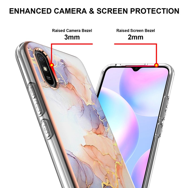 2pcs Fashion Phone Case Luxury Pattern Cellphone Shell Compatible with 9A - Image 4