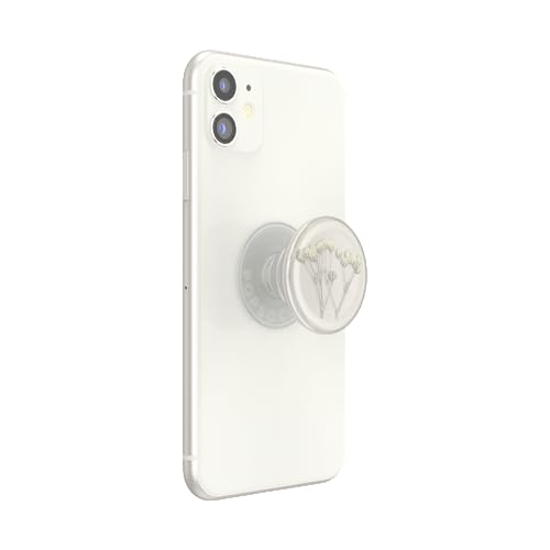 POPSOCKETS ​​​​PopSockets Phone Grip with Expanding Kickstand, Adhesive Grip - Pressed Flower Baby's Breath - Image 2
