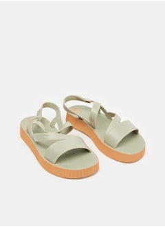 ZAXY URBAN SAND PLAT AD SANDAL/GREEN/BEIGE