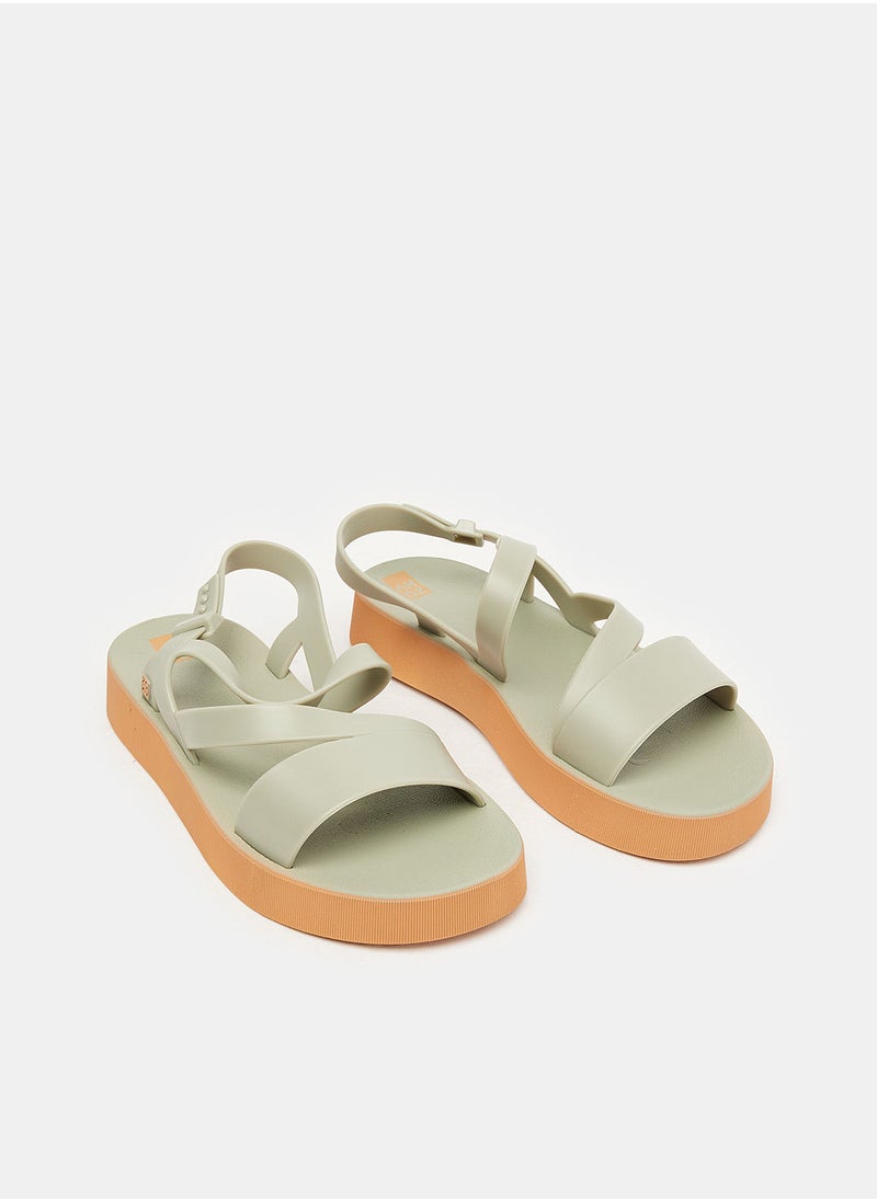 Zaxy - ZAXY URBAN SAND PLAT AD SANDAL/GREEN/BEIGE - Image 1