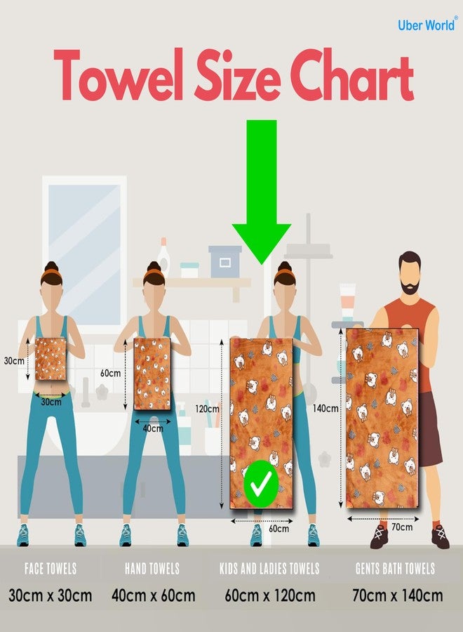 Uber World Baby Towels for Newborns | Baby Wrapper for New Born | Baby Towels for 0 to 2 Years | Baby Wrapper for New Born | Baby Bath Towels (2) - Image 5
