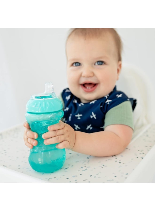 Nuby No-Spill Easy Grip Cup, 10 Ounce, Colors May Vary, 1 Pack - Image 2