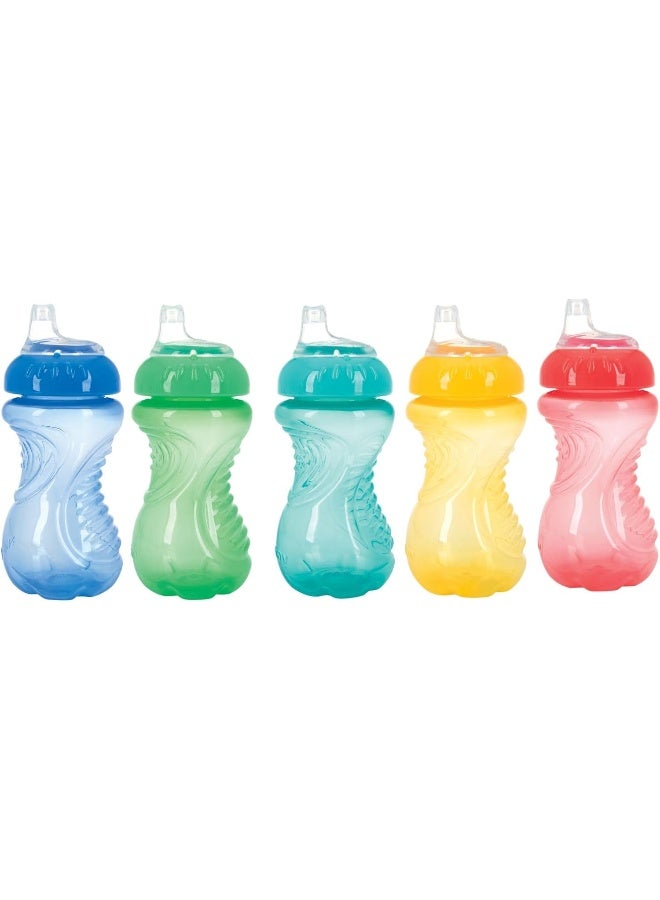 Nuby No-Spill Easy Grip Cup, 10 Ounce, Colors May Vary, 1 Pack - Image 1