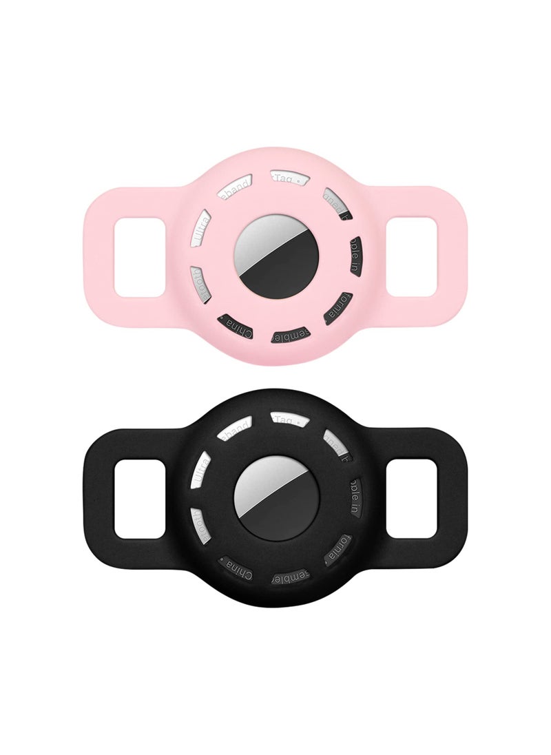 KASTWAVE - 2 Pack Case for Airtag 2021, for Airtag Dog Collar Holder, for Airtag Cat Collar Case with Anti-Lost Design for Cat Dog Collars Small Pet Puppy Loop & Backpack Bag Straps - Image 1
