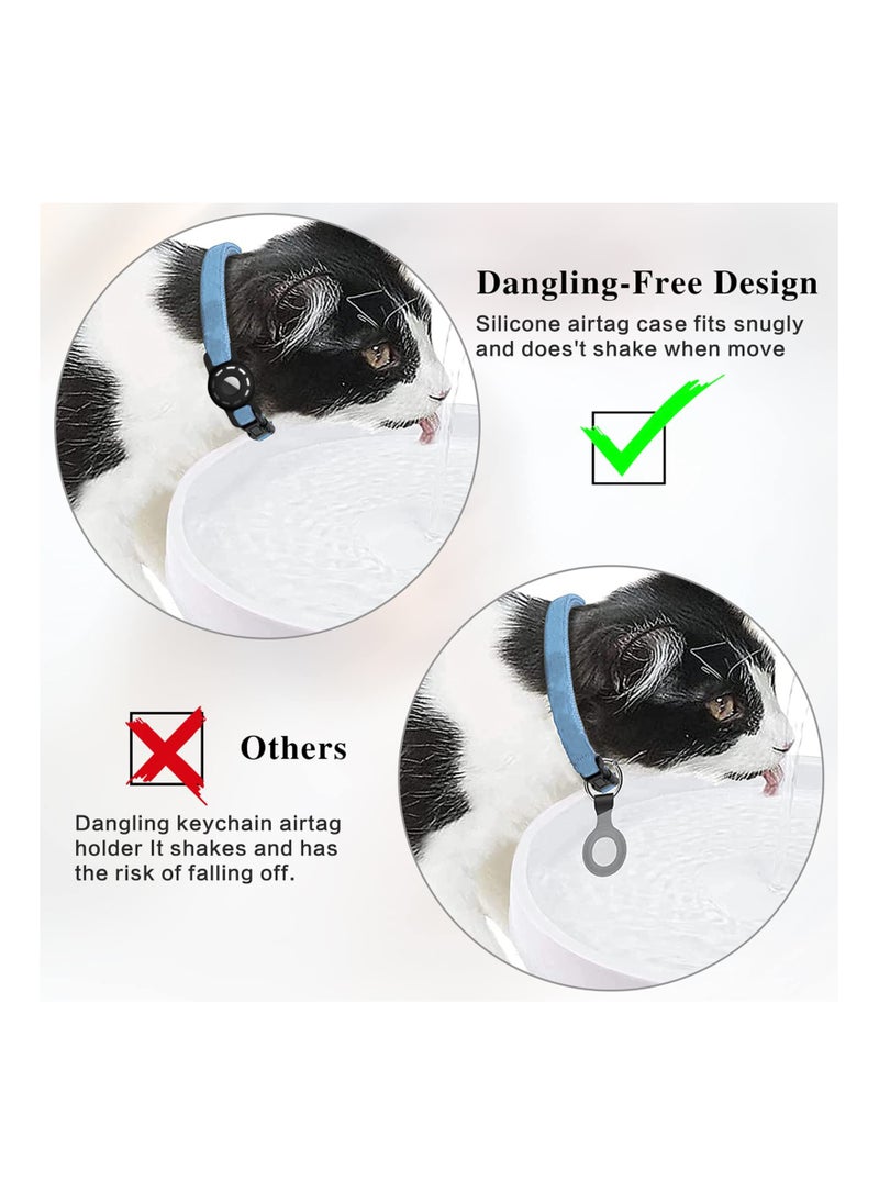 KASTWAVE - 2 Pack Case for Airtag 2021, for Airtag Dog Collar Holder, for Airtag Cat Collar Case with Anti-Lost Design for Cat Dog Collars Small Pet Puppy Loop & Backpack Bag Straps - Image 1