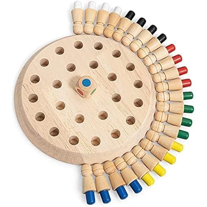 Royals hub Wooden Memory Match Stick Chess Game Set Funny Block Board Game Children Learning and Educational ParentChild Interaction Toy Brain Training Games for Kids - Image 2