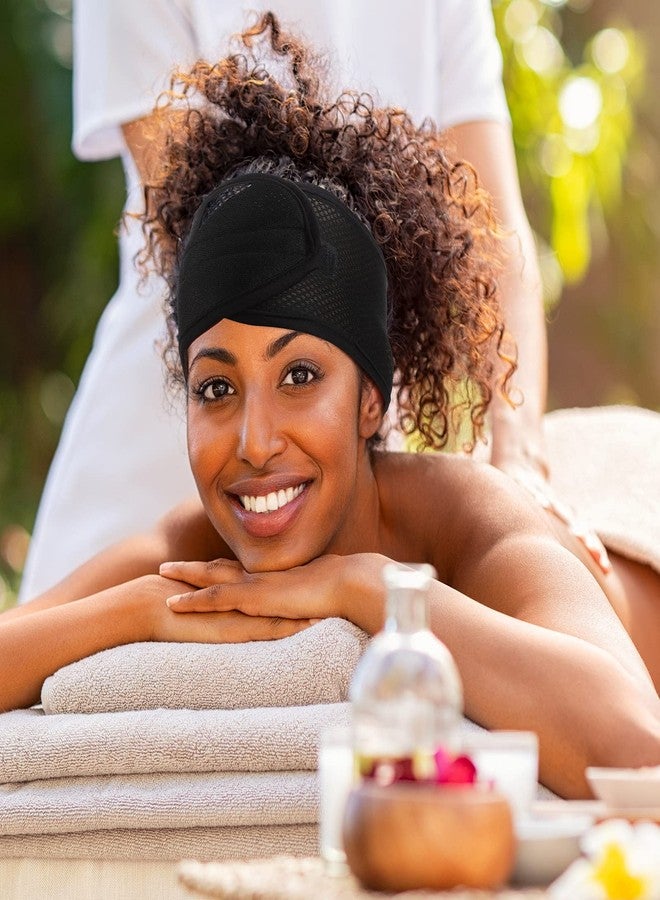 Giegxin 6 Pcs Mesh Hair Wraps for Black Women Adjustable Head Covers for Sleeping Face Wash Makeup Hair Accessories Headbands(Multicolored) - Image 4