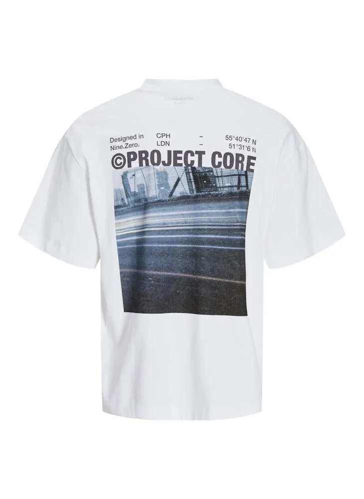 JACK & JONES Photo Print Crew Neck T-Shirt