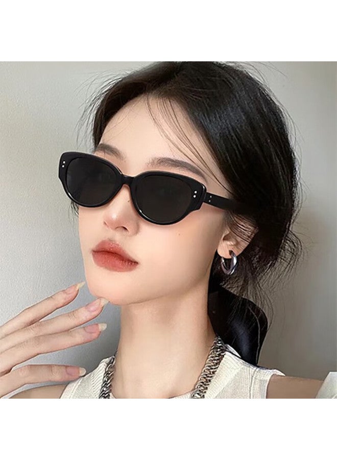 Bwnk Sungl, Retro Cat Eye Polarized Women's High-end Gl, Trendy Uv Protection Sungl, Sun Protection, Shade, New Year Gift