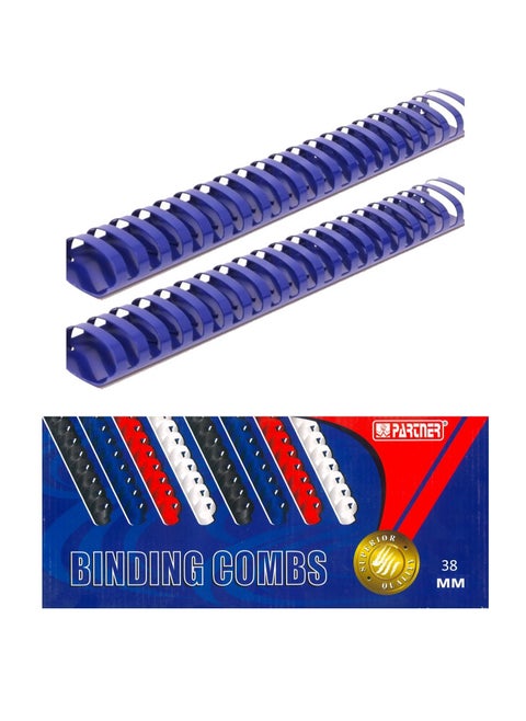 50-Piece Binding Combs 38mm Blue