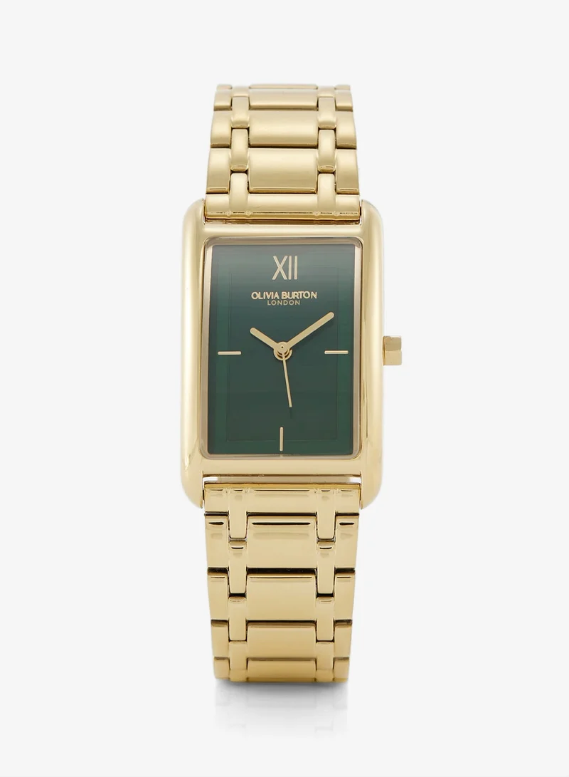 OLIVIA BURTON Grove Collection Analog Quartz Watch For Women With Gold-Tone Stainless Steel Bracelet - 24000195